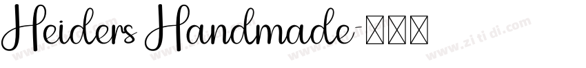 Heiders Handmade字体转换